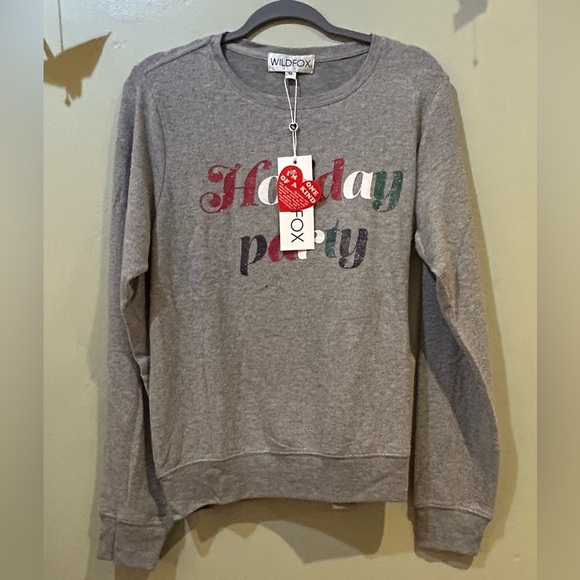 WILDFOX Holiday Party Ho Ho Ho Sweatshirt. Women’s Size Medium. - Picture 2 of 7
